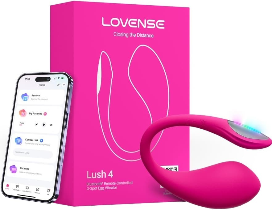 Инновационный смарт-вибростимулятор с LED-подсветкой Lovense Lush 4.0